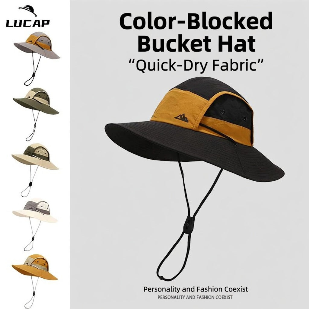 QUMA Quick Dry Fisherman Hat Waterproof Outdoor Camping Black