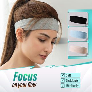 Running and fitness sweat absorbent embroidery hair band