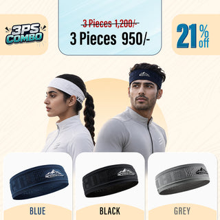 Outdoor running and fitness sweat wicking breathable high elastic headband