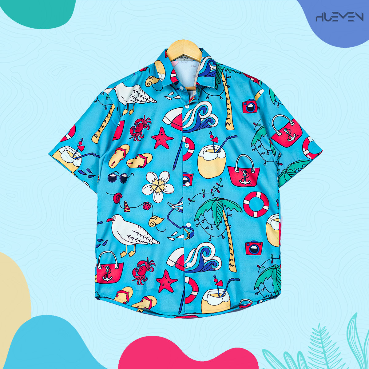 Short Sleeve Hawaii Shirt - Beach Buster