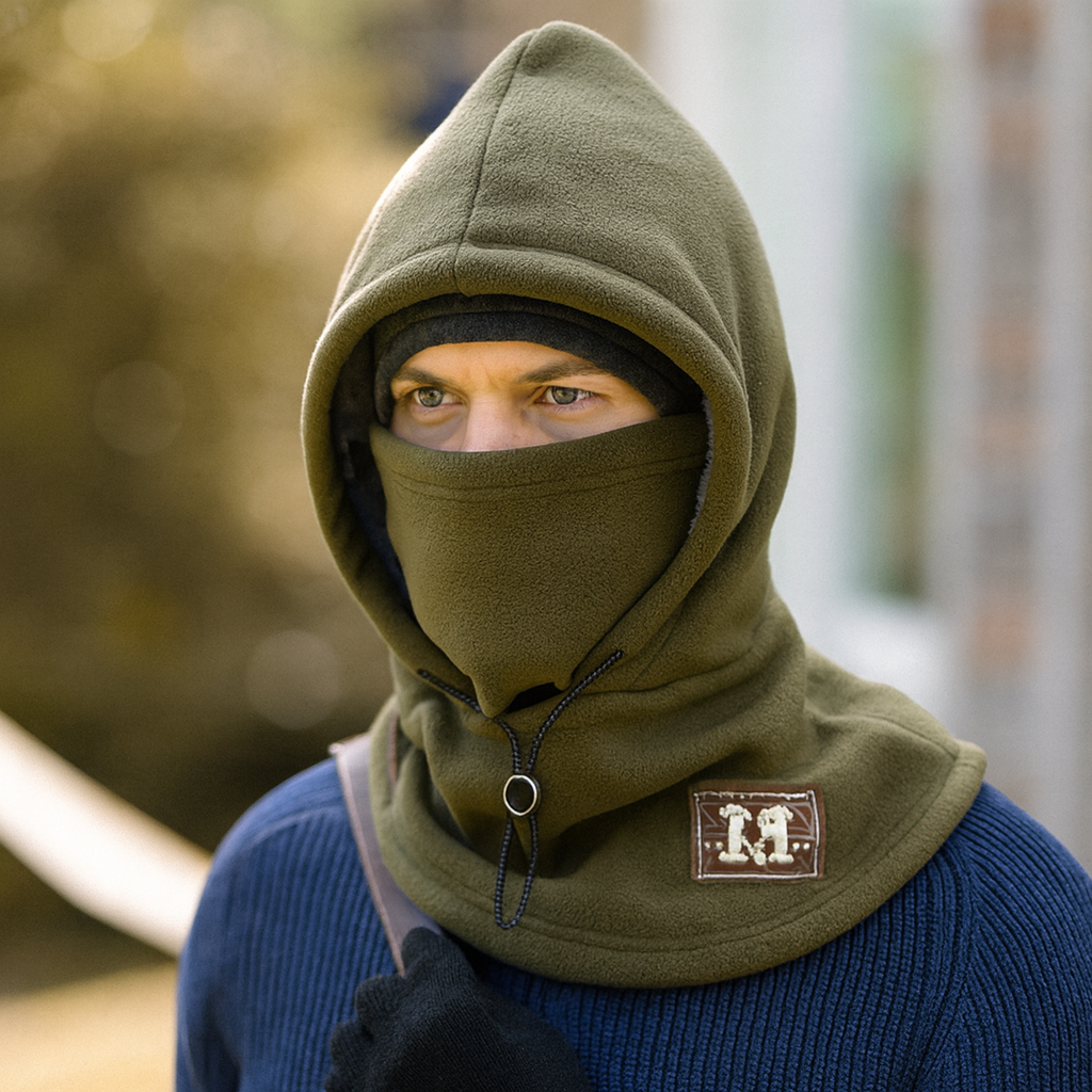 শরৎ এবং শীতের উষ্ণ মখমলের ঘন কান এবং ঘাড়ের টুপি