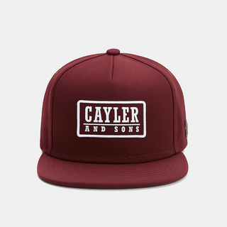 Classic Flat Brim Snapback Hat with Embroidered Front
