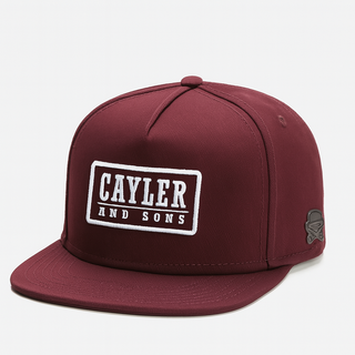 Classic Flat Brim Snapback Hat with Embroidered Front