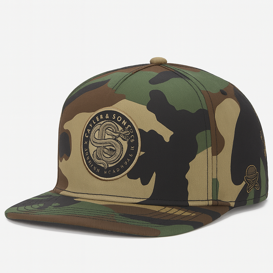Modern Embroidered Snapback with Flat Brim
