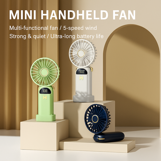 Portable USB long battery life folding handheld mini fan