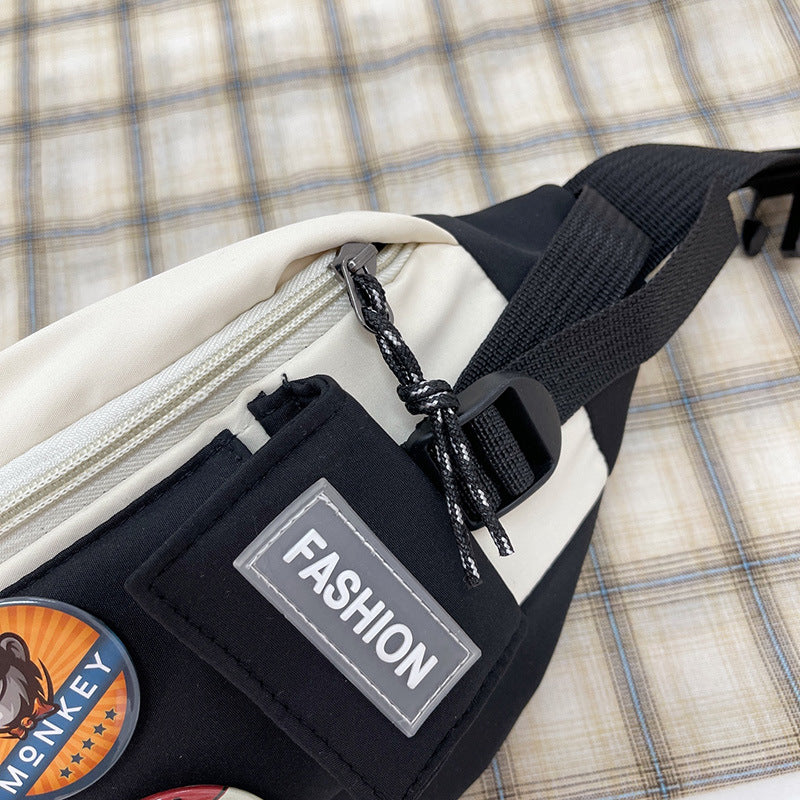 Japanese Style Waterproof Messenger Chest Bag Crossbody