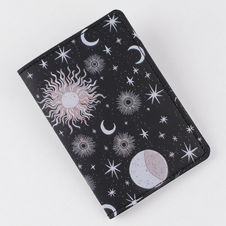PU leather print Travel Passport Cover Card ID Holder