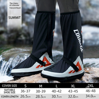 PVC Waterproof Shoe Covers Set High-Top Non-Slip Rain Boots for Adults