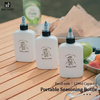 Portable Leakproof 120ml Camping Oil Dispenser and Seasoning Bottle