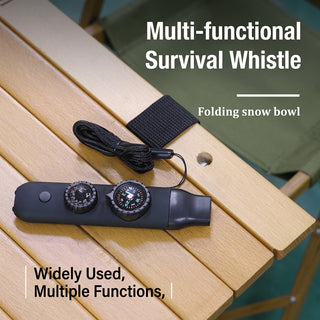 Outdoor Emergency Survival Multi-Tool Whistle with LED Light