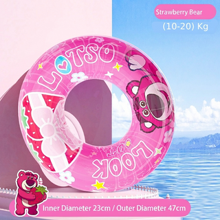 Durable Thickened Inflatable Swimming Ring for Kids and Adults Water Fun
