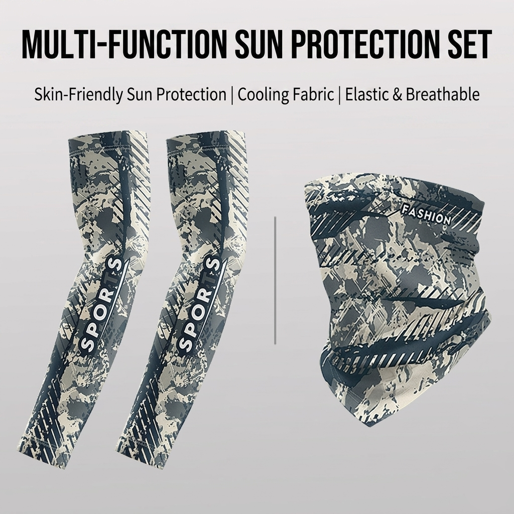 Men's Silk Cycling Arm Sleeves Sun Protection