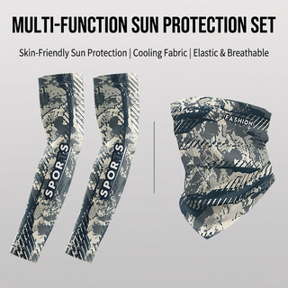 Men's Silk Cycling Arm Sleeves Sun Protection