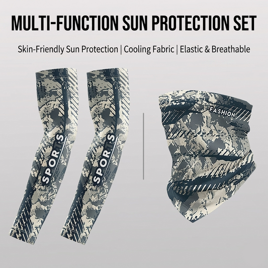 Men's Silk Cycling Arm Sleeves Sun Protection