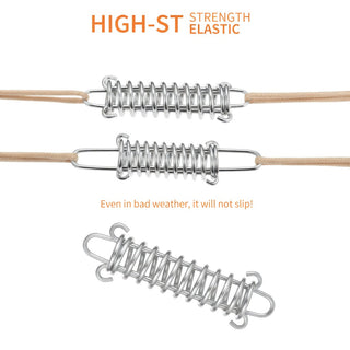 DAWN TRIP Stainless Steel Tent Spring Buckle Wind Rope Hook
