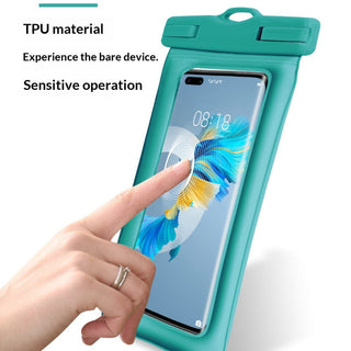 Double Airbag Waterproof Phone Pouch for Swimming Diving Touchscreen
