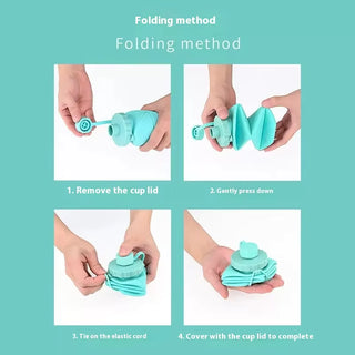 Portable Silicone Foldable Water bottle for Traveling and Outdoor Sports, Summer Essentials