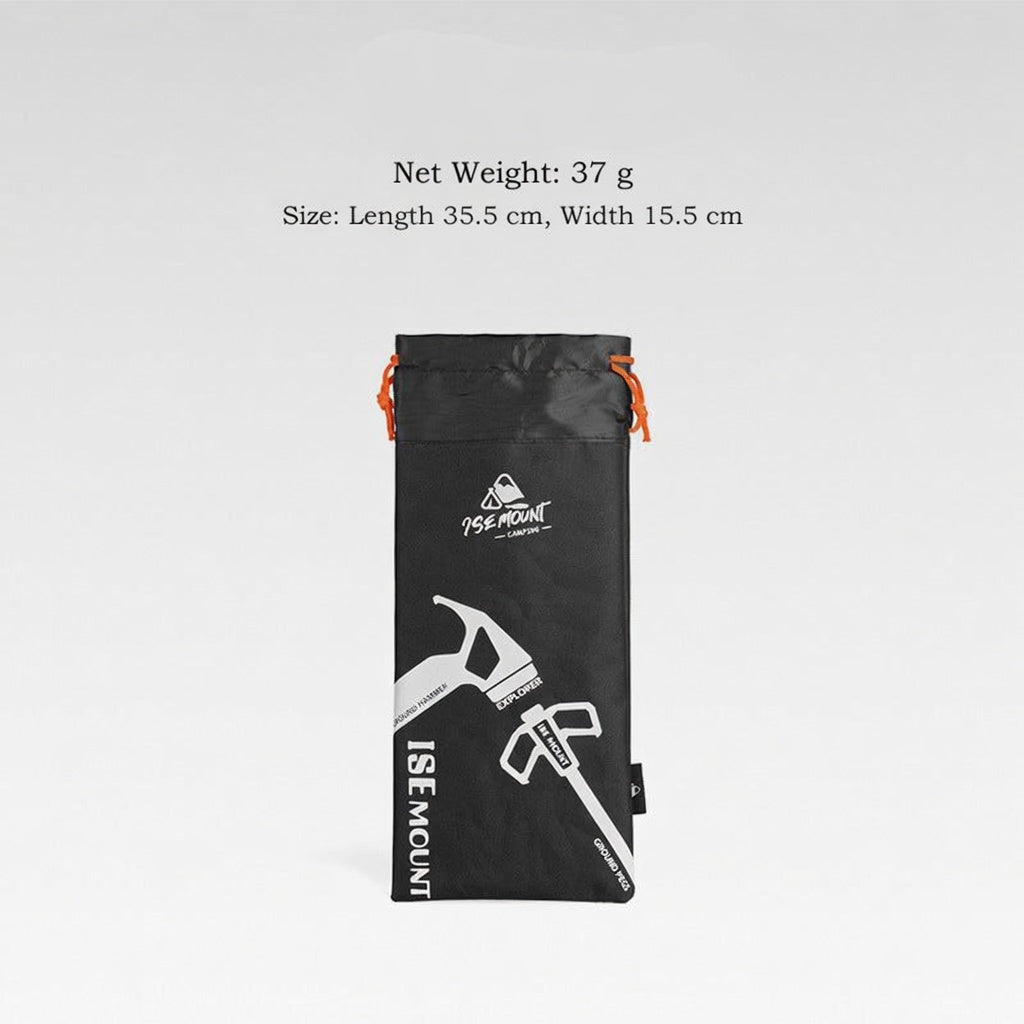 ISE MOUNT Camping Hammer Stake Storage Bag Oxford Cloth Pouch