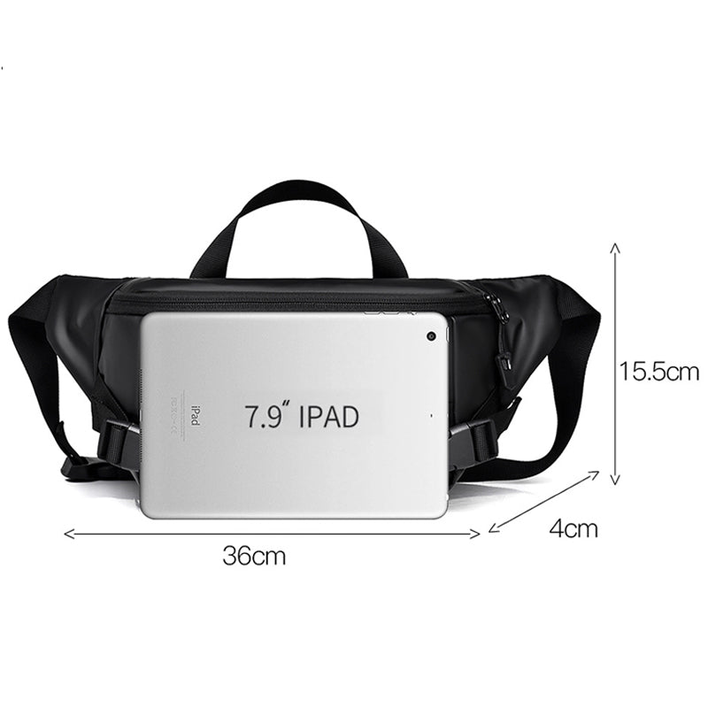 Mens Crossbody Multifunctional Waterproof Chest Shoulder Bag