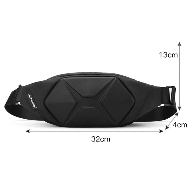 Men’s Hard Shell Crossbody Chest Bag Waterproof Anti-Theft Outdoor Waist Pack