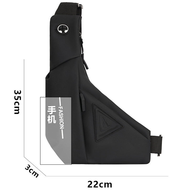 Street Style Waterproof Men’s Chest Crossbody Travel Shoulder Bag