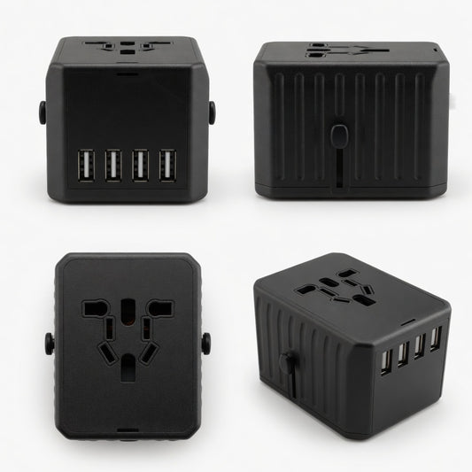 2TypeC এবং 2USB গ্লোবাল মাল্টি-ফাংশন ইউনিভার্সাল ট্র্যাভেল অ্যাডাপ্টার 