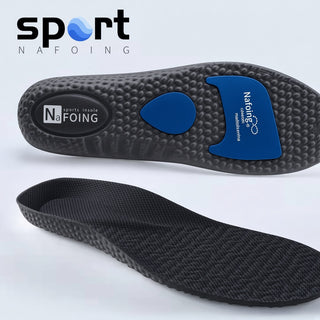 Shock-Absorbing Breathable Sports Insoles White
