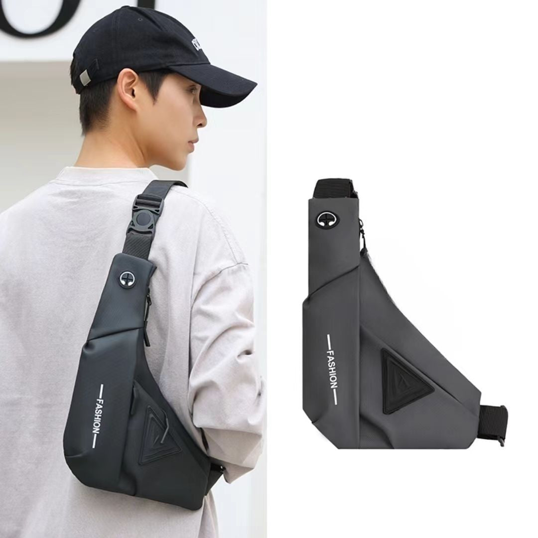 Street Style Waterproof Men’s Chest Crossbody Travel Shoulder Bag