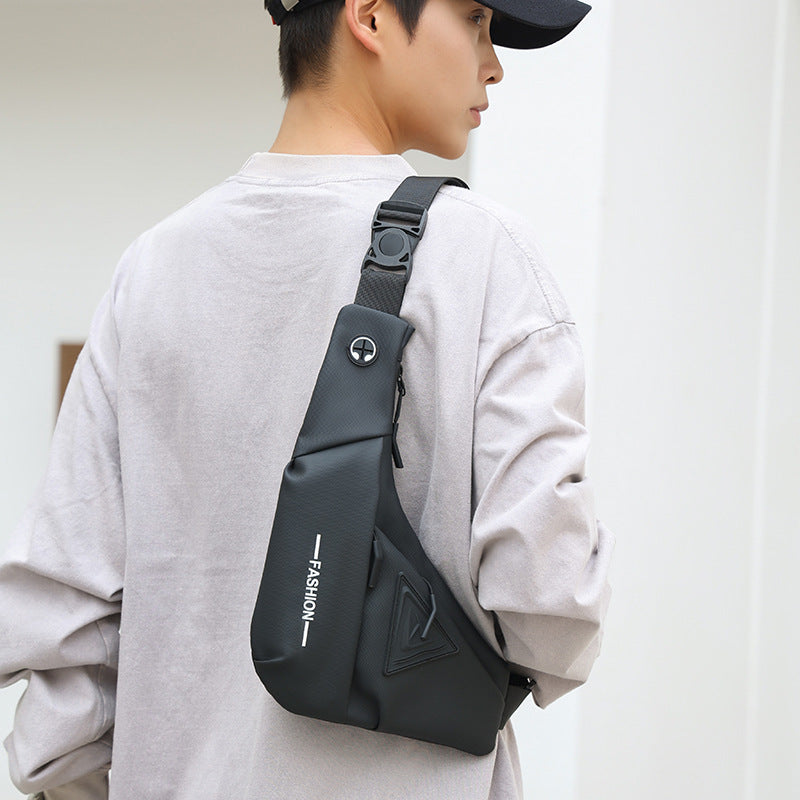Street Style Waterproof Men’s Chest Crossbody Travel Shoulder Bag