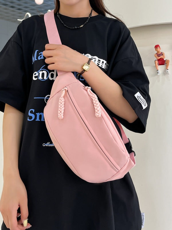 Street Style Minimalist Chest Bag Casual Crossbody Pack