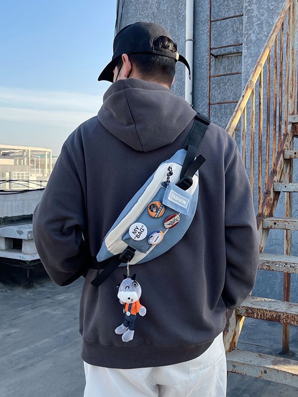 Japanese Style Waterproof Messenger Chest Bag Crossbody