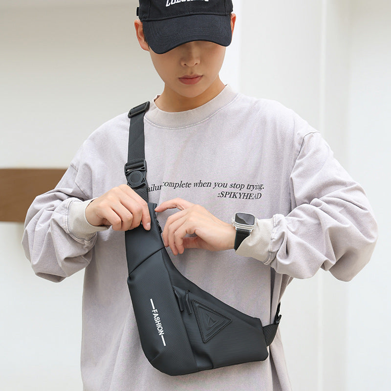 Street Style Waterproof Men’s Chest Crossbody Travel Shoulder Bag