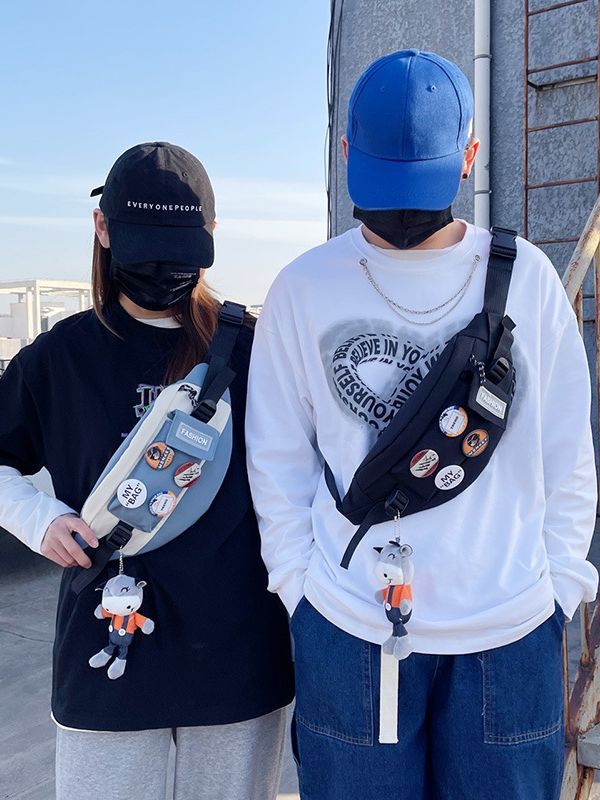 Japanese Style Waterproof Messenger Chest Bag Crossbody