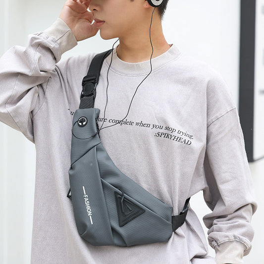 Street Style Waterproof Men’s Chest Crossbody Travel Shoulder Bag