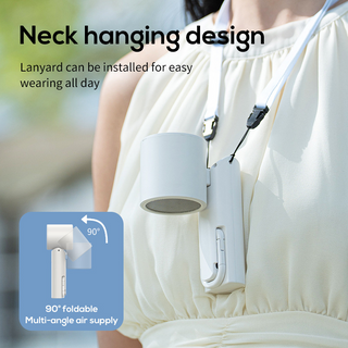 High-speed handheld Outdoor portable 100-speed adjustable halter neck turbo small fan