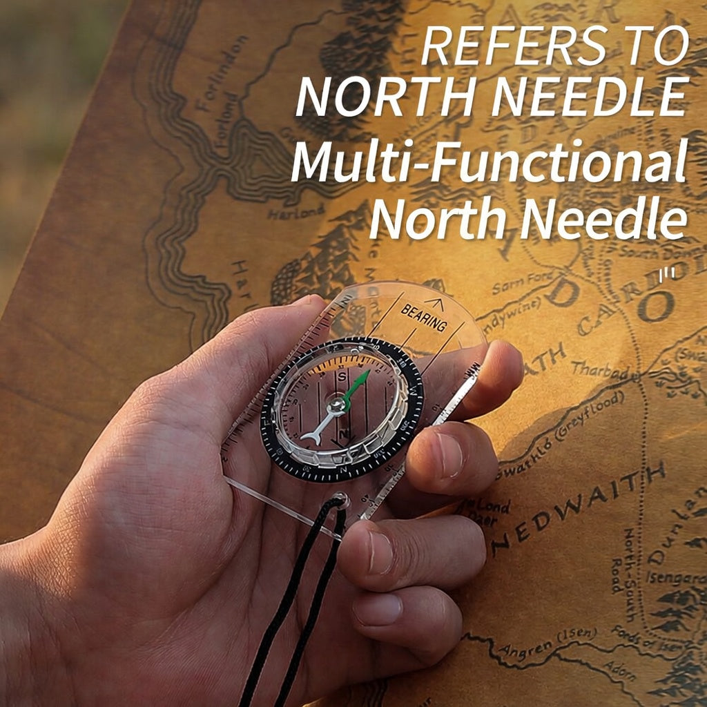 Professional Wilderness Survival Compass Multi-Functional Guide Needle Map Ratio Kit