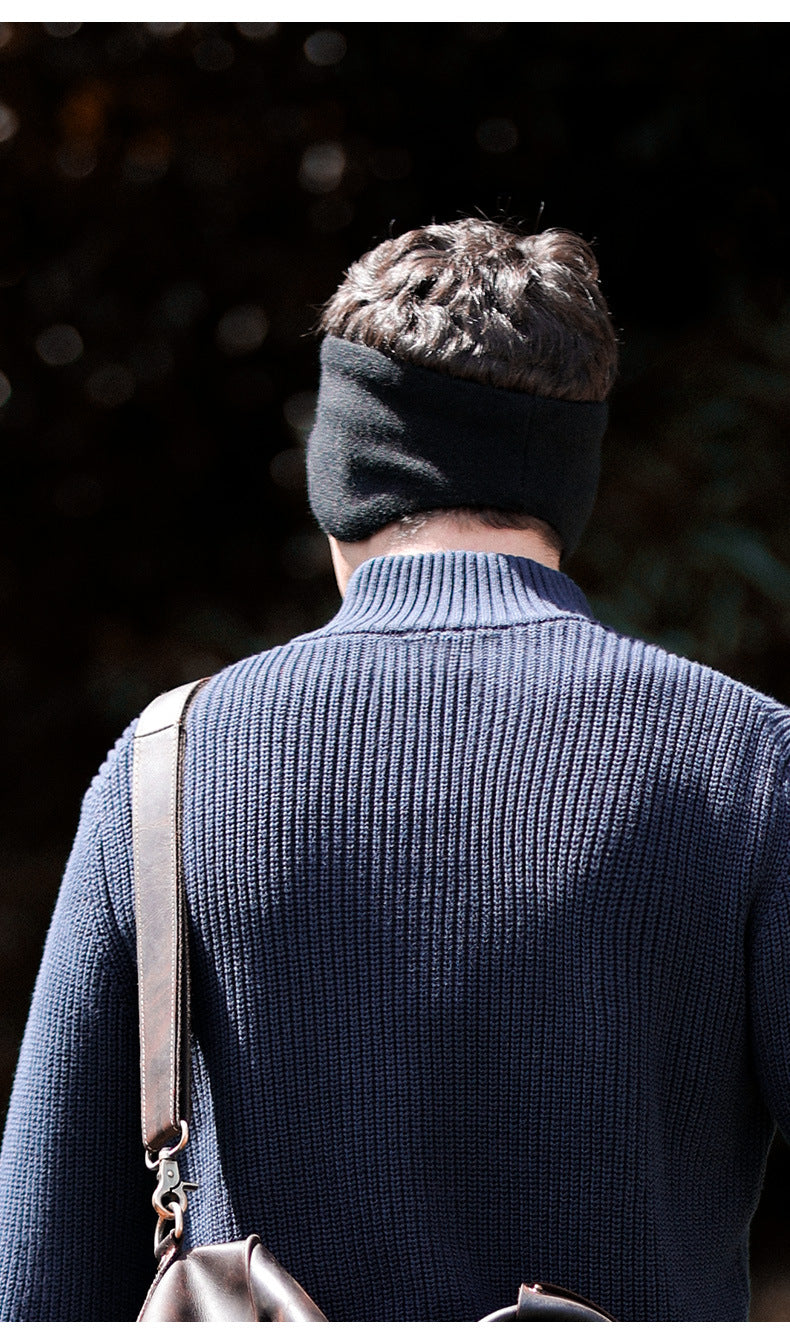 পুরুষদের আউটডোর শীতকালীন বাতাসরোধী ডাবল লেয়ার ইয়ারমাফ