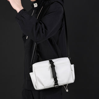 Men's Nylon Crossbody Bag Waterproof Commuter Shoulder Bag Olive