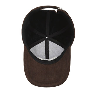 New corduroy letter embroidery baseball caps