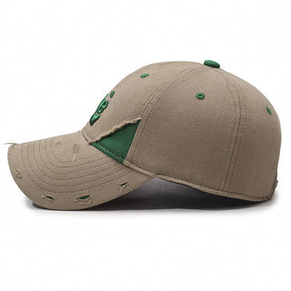 Letter embroidery large brim outdoor baseball cap