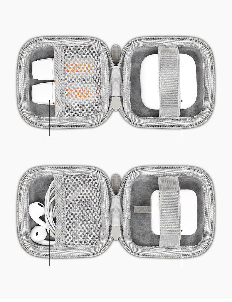 লেদার মোড়ানো সুরক্ষা পাওয়ার চার্জার, ডেটা কেবল স্টোরেজ ব্যাগ 