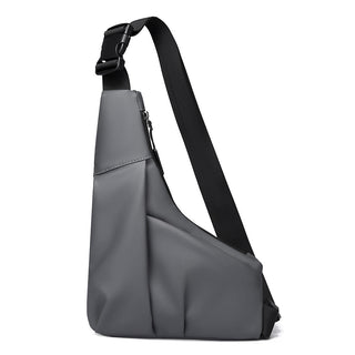 Mens Triangle Crossbody Bag Lightweight Waterproof Chest Shoulder Bag