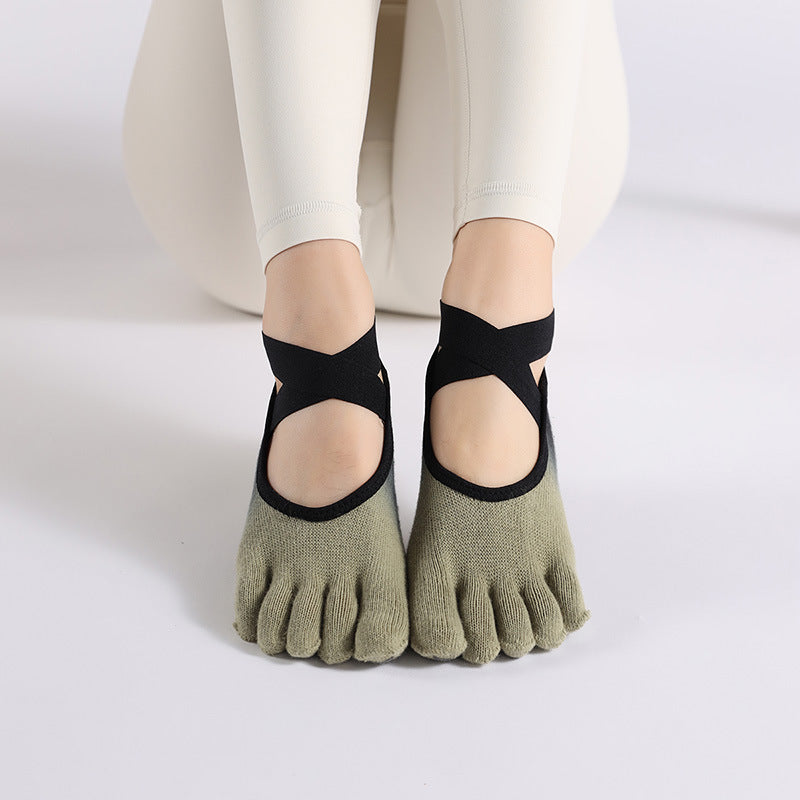 Anti slip short tube invisible ladies yoga socks