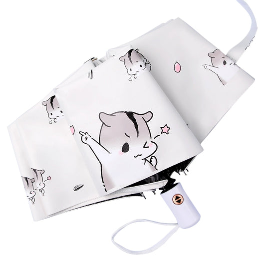 Fully automatic, functional, cute cartoon print umbrella