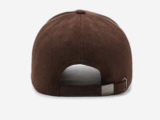 New corduroy letter embroidery baseball caps