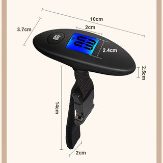 Portable Luggage Handheld Electronic Scale 40kg Black