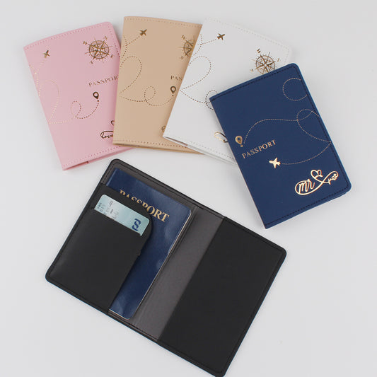 PU leather Travel Passport Cover & Card ID Holder