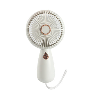 Small handheld fan with LED portable USB rechargeable electric fan