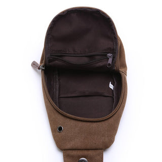 Mens Canvas Crossbody Chest Shoulder Messenger Bag