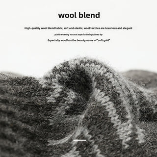 Knitted winter warmth thickened fleece couple gloves